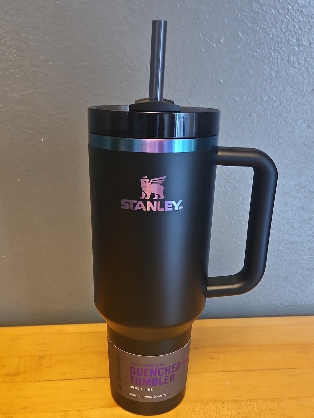 Stanley 40 Oz Matte Black Chroma  Flowstate Quencher Tumbler